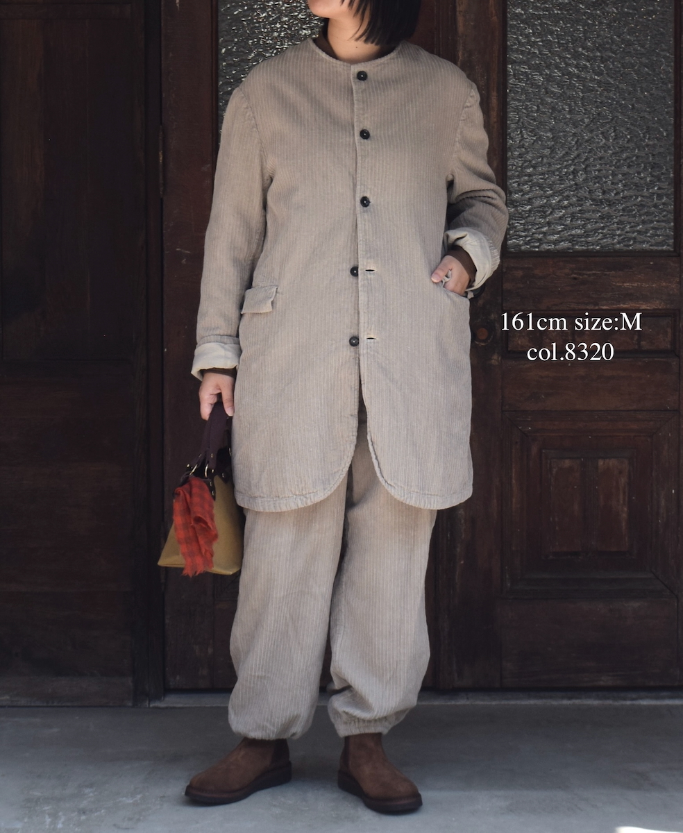 NVL2564D(パンツ)WIDE&NARROW WALE CORDUROY(OVERDYE) 60'S ORGANIC CAMBRIC EASY PANTS