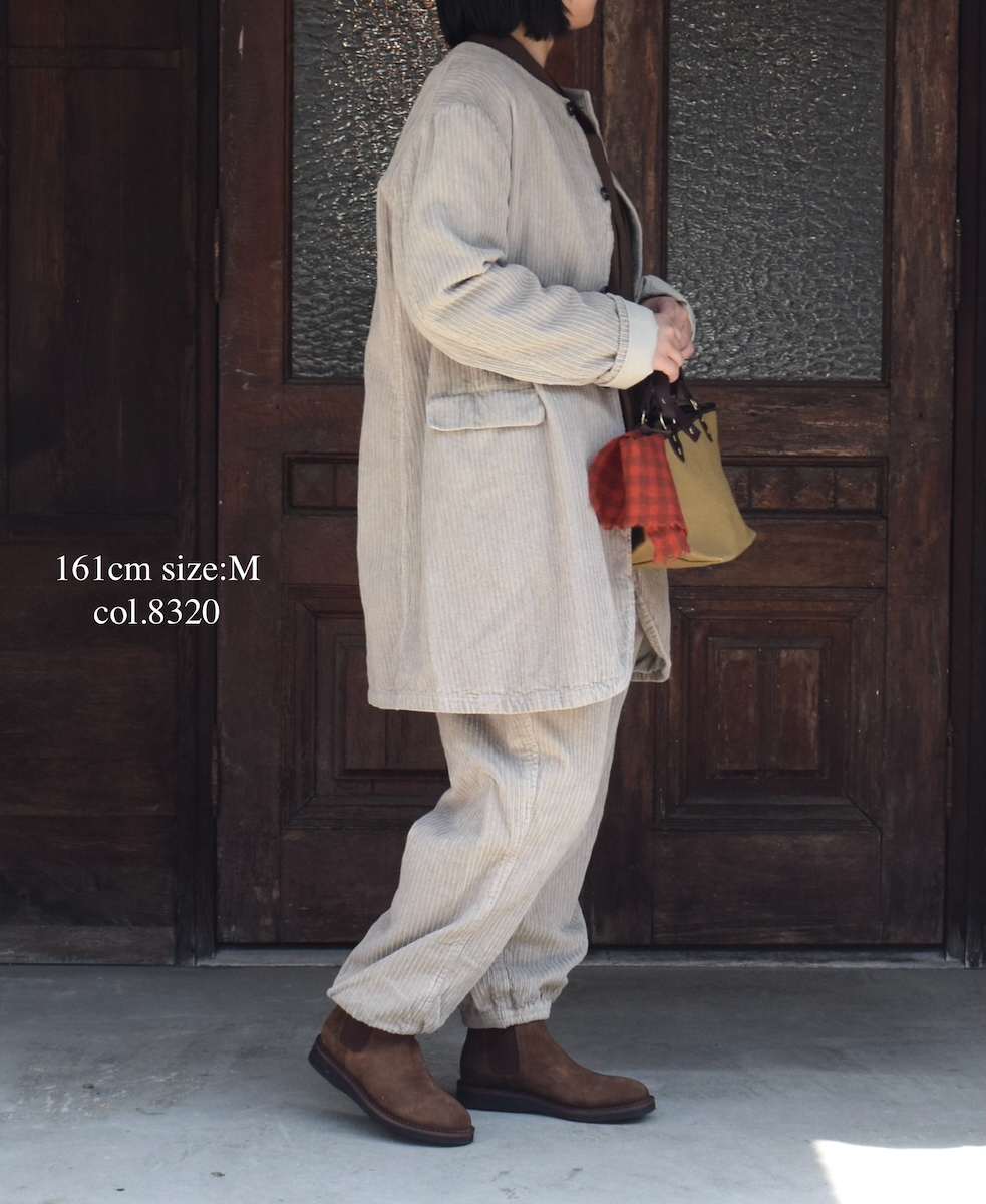 NVL2564D(パンツ)WIDE&NARROW WALE CORDUROY(OVERDYE) 60'S ORGANIC CAMBRIC EASY PANTS