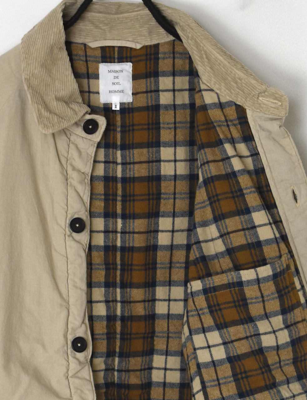 MDSH2551D(ジャケット) PADDED 40s POPLIN FLANNEL LINING  REGULAR COLLAR JACKET