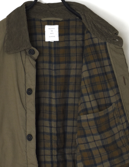 MDSH2551D(ジャケット) PADDED 40s POPLIN FLANNEL LINING  REGULAR COLLAR JACKET