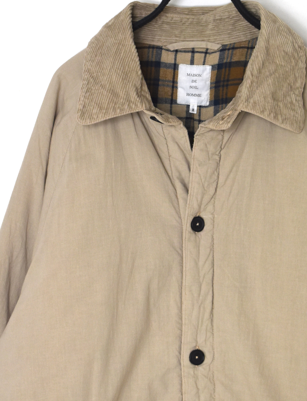 MDSH2552D(コート) PADDED 40s POPLIN FLANNEL LINING REGULAR COLLAR COAT