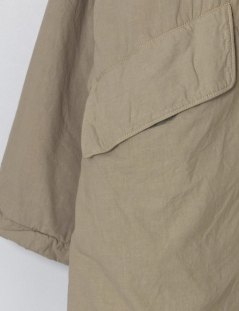 MDSH2552D(コート) PADDED 40s POPLIN FLANNEL LINING REGULAR COLLAR COAT