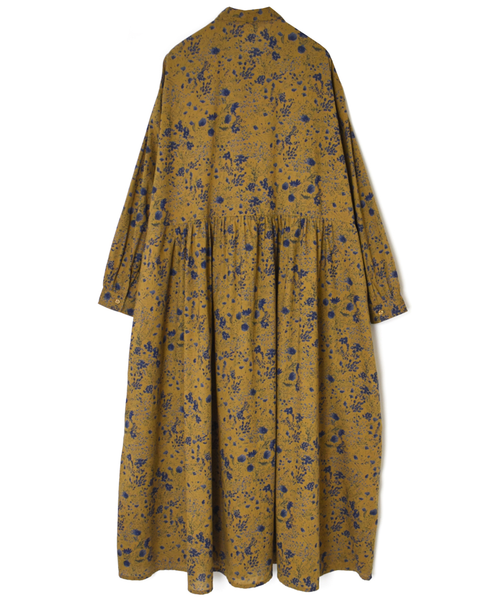 NSL25594(ワンピース) 60s CAMBRIC FLOWER PRINT REGULAR COLLAR DRESS