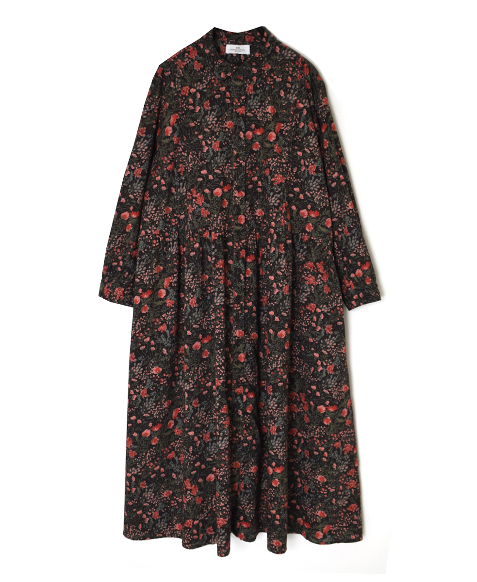 NSL25594(ワンピース) 60s CAMBRIC FLOWER PRINT REGULAR COLLAR DRESS