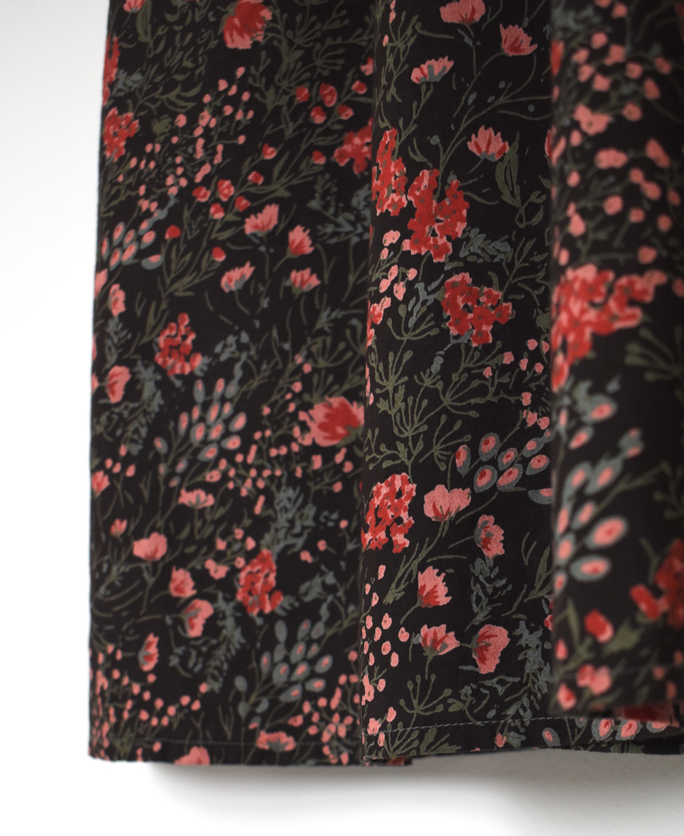 NSL25594(ワンピース) 60s CAMBRIC FLOWER PRINT REGULAR COLLAR DRESS