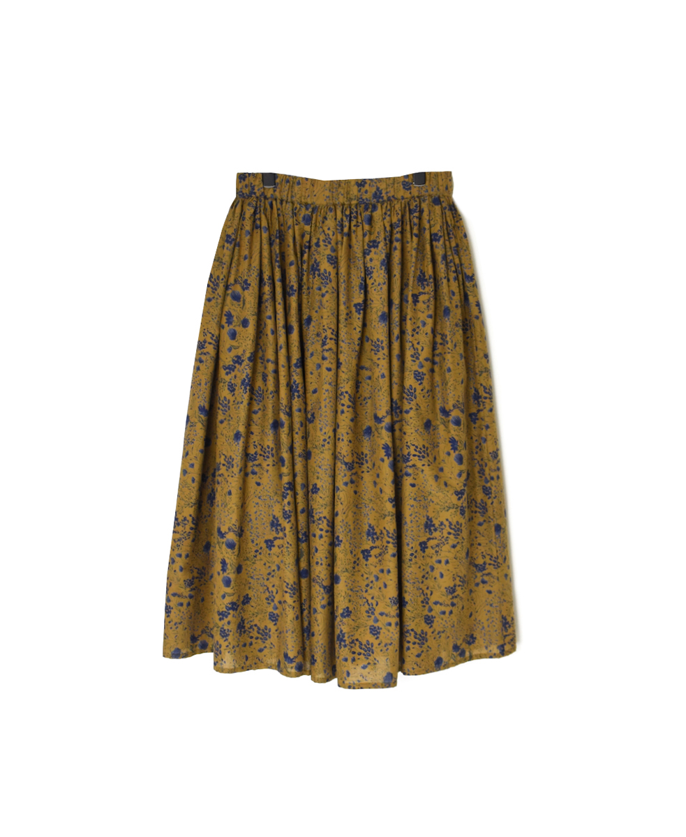 NSL25595(スカート) 60s CAMBRIC FLOWER PRINT GATHERED SKIRT
