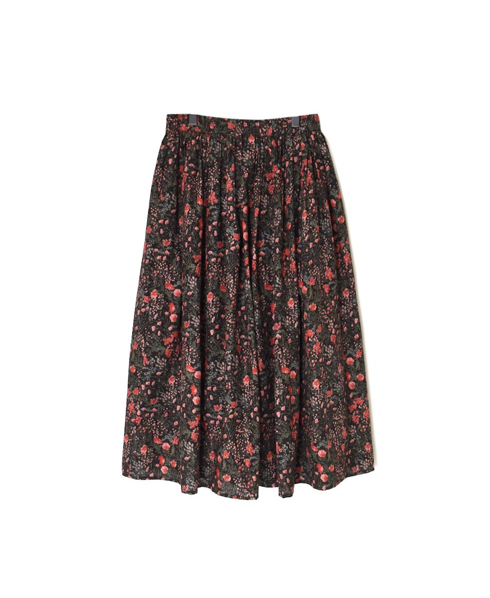 NSL25595(スカート) 60s CAMBRIC FLOWER PRINT GATHERED SKIRT