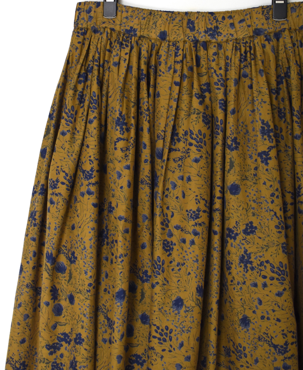 NSL25595(スカート) 60s CAMBRIC FLOWER PRINT GATHERED SKIRT