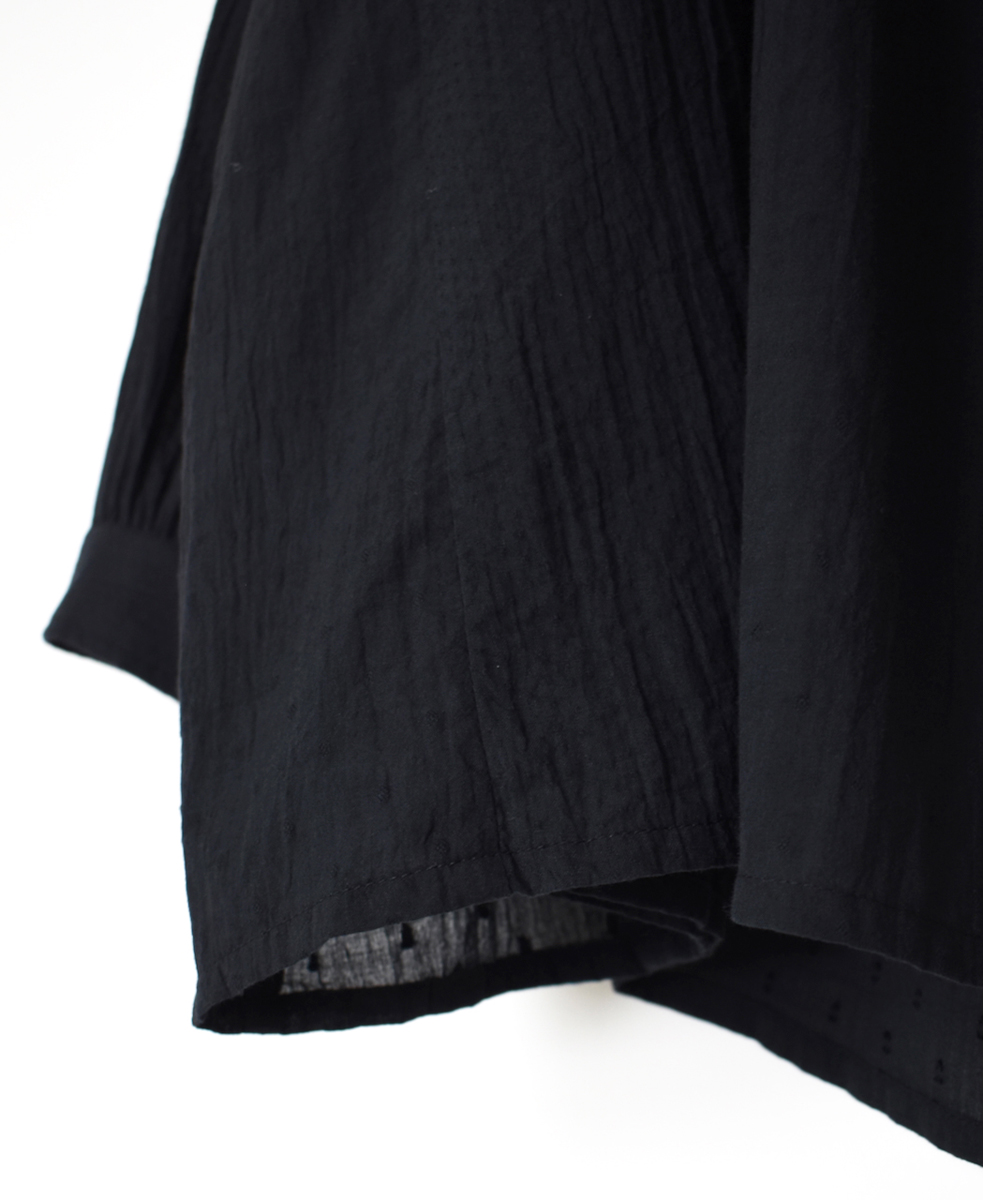 NSL25611(スモック) COTTON DOBIE DOT PATCHWORK 2WAY GATHERED SMOCK