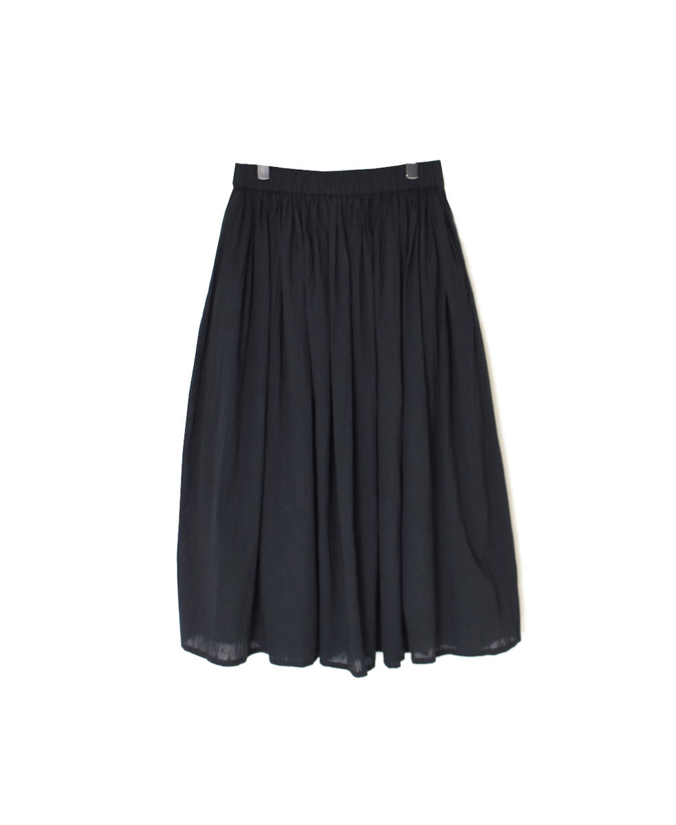 NSL25615(スカート) COTTON DOBIE DOT PATCHWORK GATHERED SKIRT
