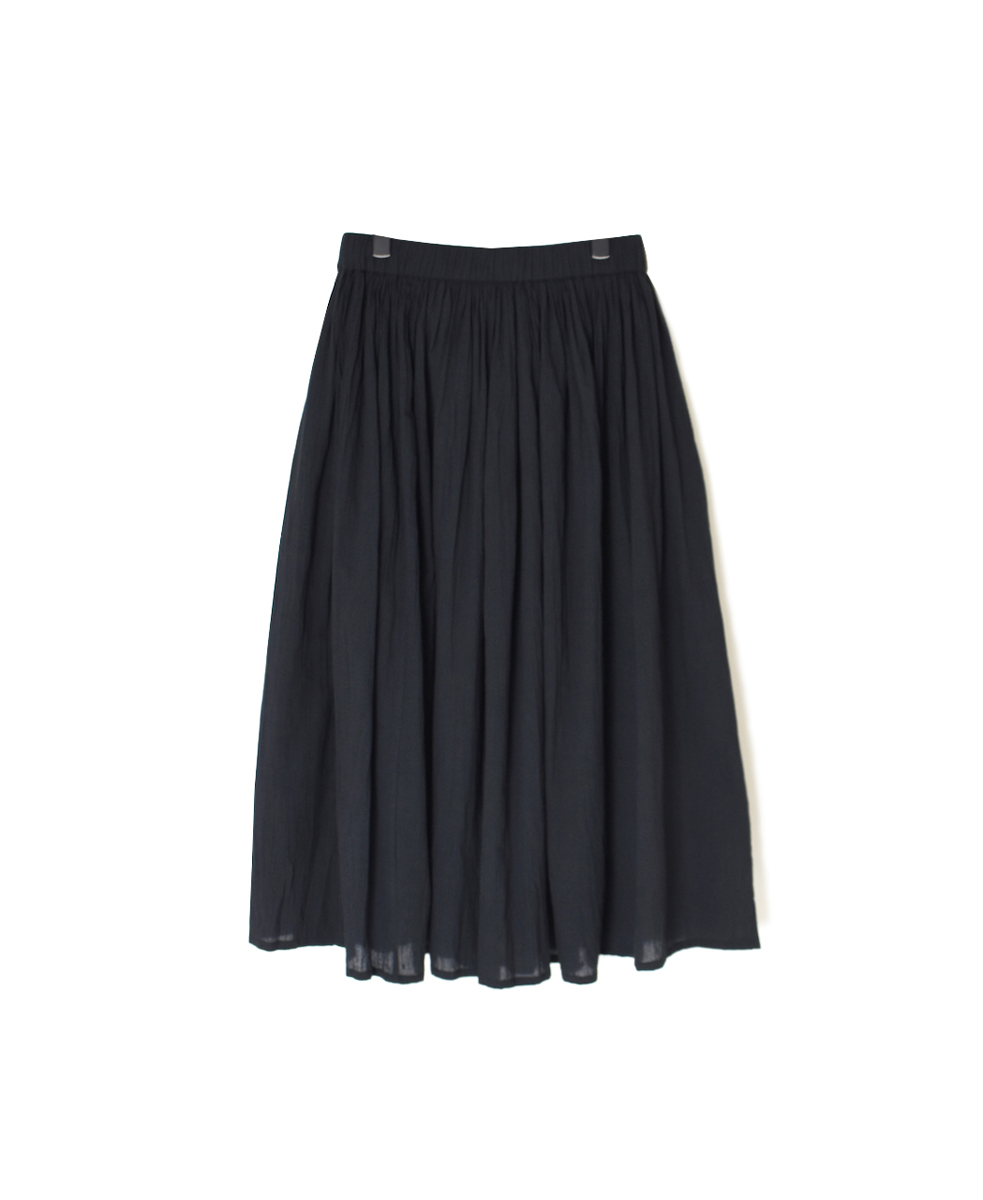 NSL25615(スカート) COTTON DOBIE DOT PATCHWORK GATHERED SKIRT