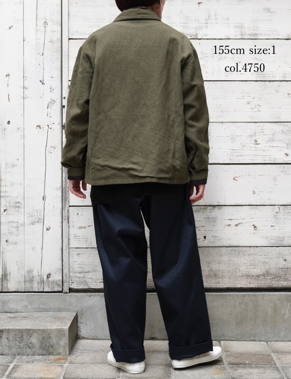 IMDSH2571(ジャケット) BOILED WOOL / LINEN PLAIN WORK JACKET