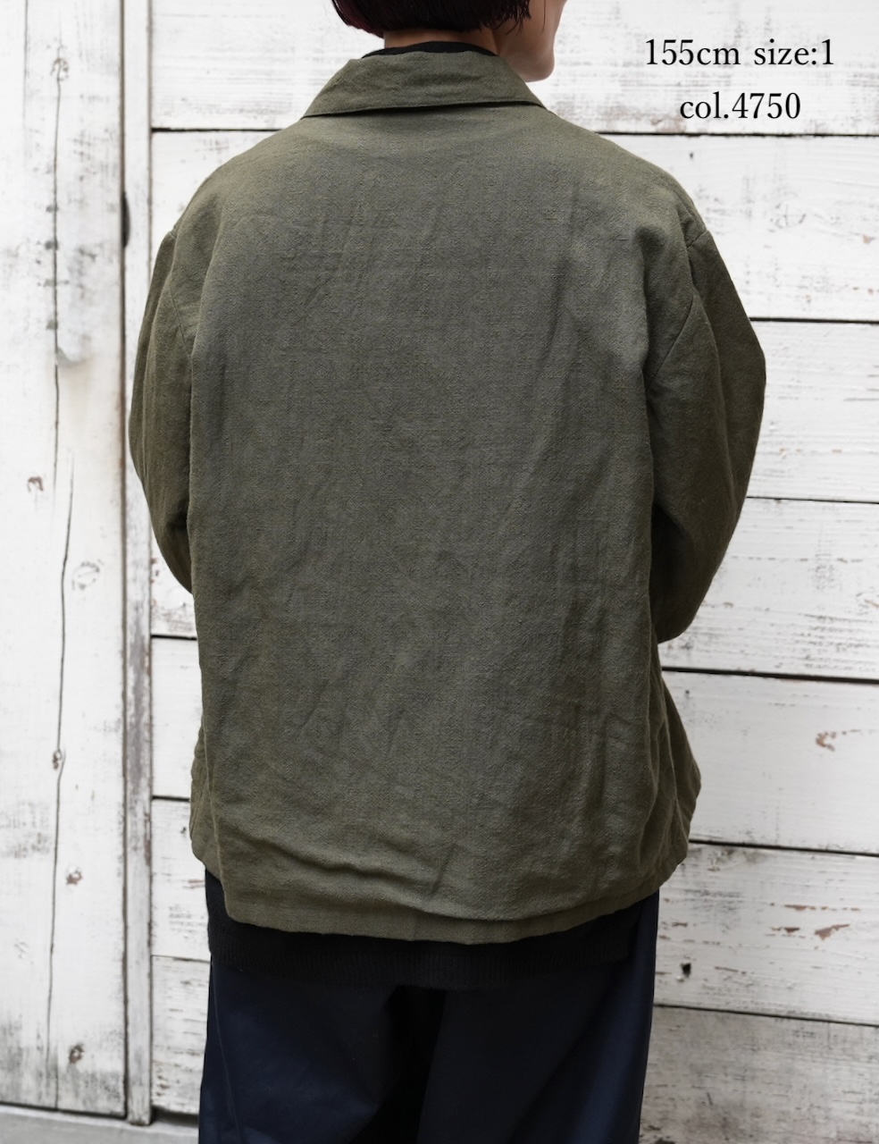 IMDSH2571(ジャケット) BOILED WOOL / LINEN PLAIN WORK JACKET
