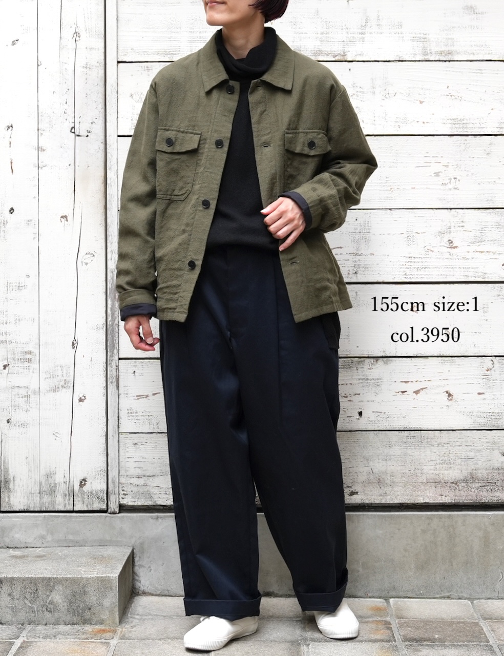 GMDSH2451(パンツ) WEST POINT ONE-TUCK TROUSERS