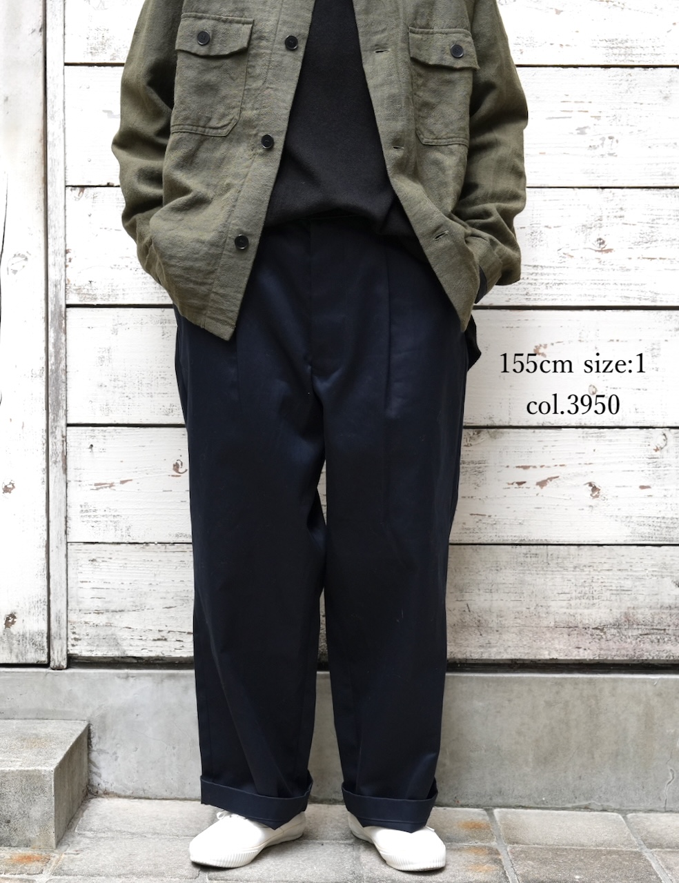 GMDSH2451(パンツ) WEST POINT ONE-TUCK TROUSERS