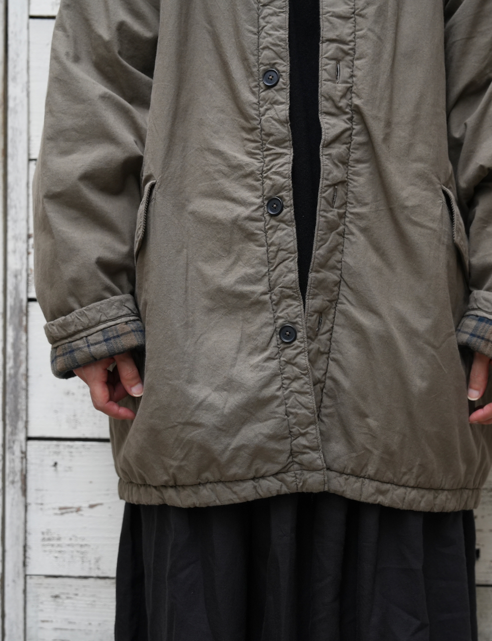 MDSH2551D(ジャケット) PADDED 40s POPLIN FLANNEL LINING  REGULAR COLLAR JACKET
