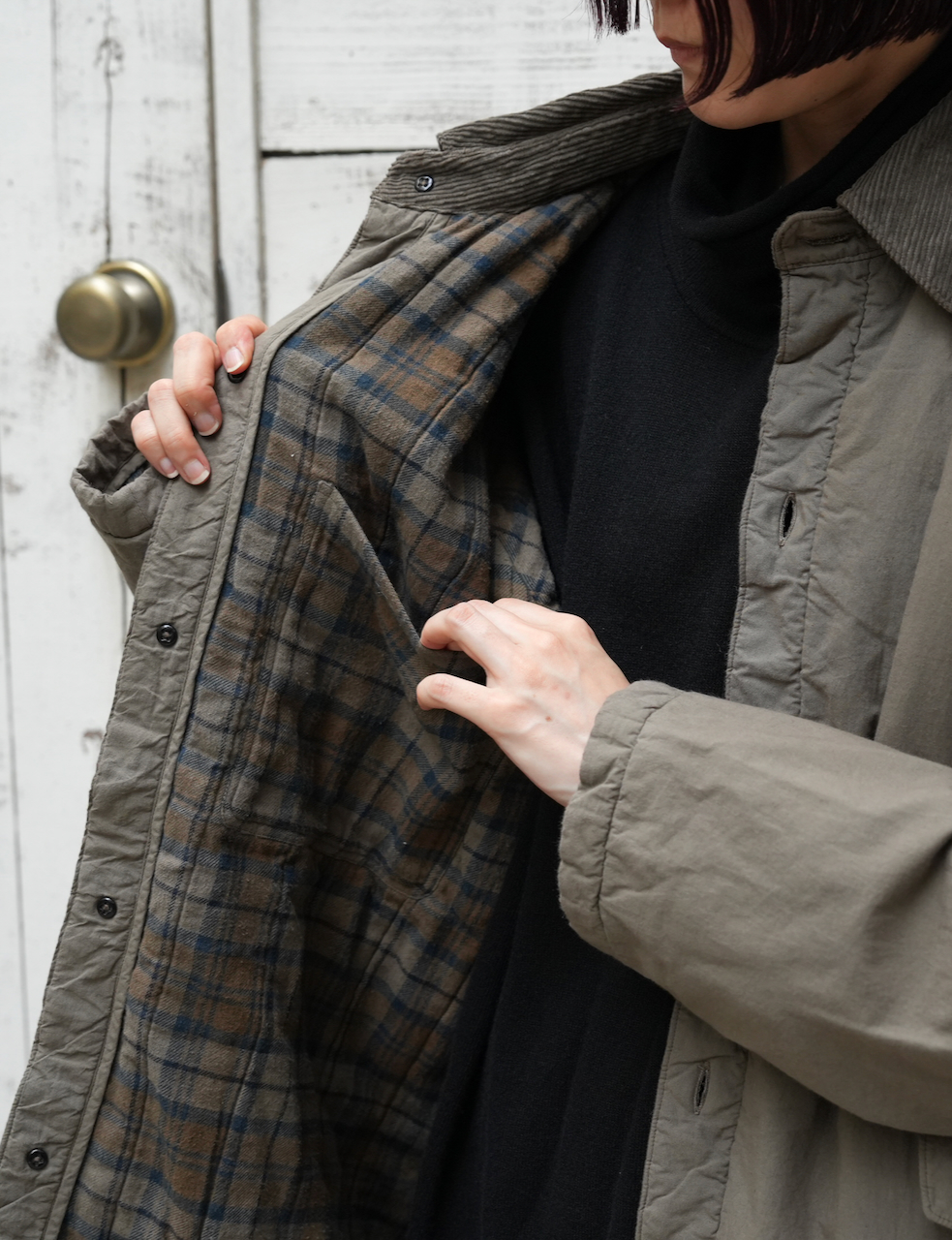 MDSH2551D(ジャケット) PADDED 40s POPLIN FLANNEL LINING  REGULAR COLLAR JACKET