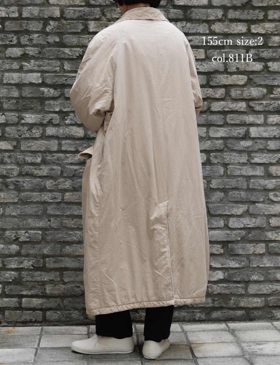 MDSH2552D(コート) PADDED 40s POPLIN FLANNEL LINING REGULAR COLLAR COAT