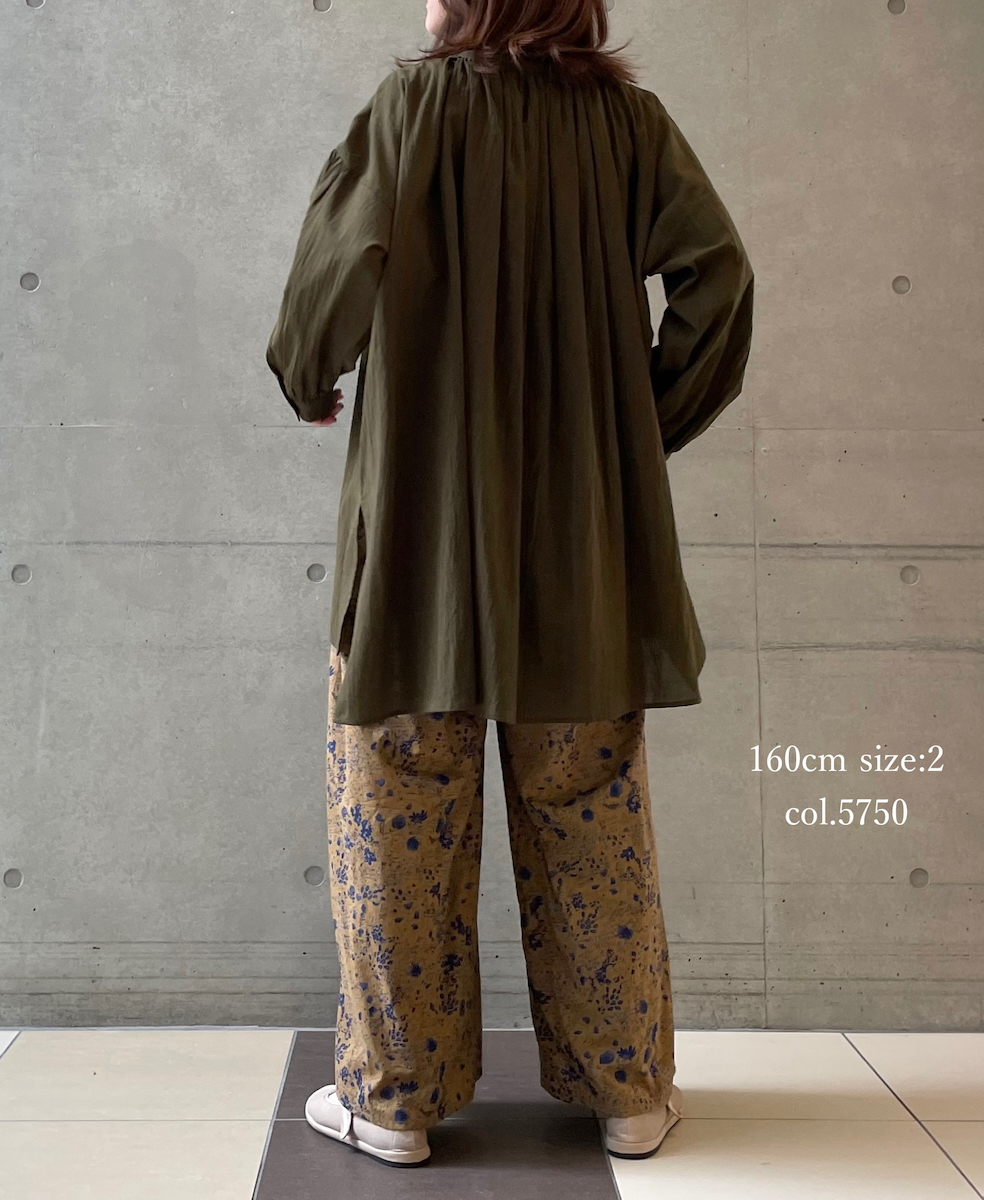 NSL25596(パンツ) 60s CAMBRIC FLOWER PRINT WIDE EASY PANTS