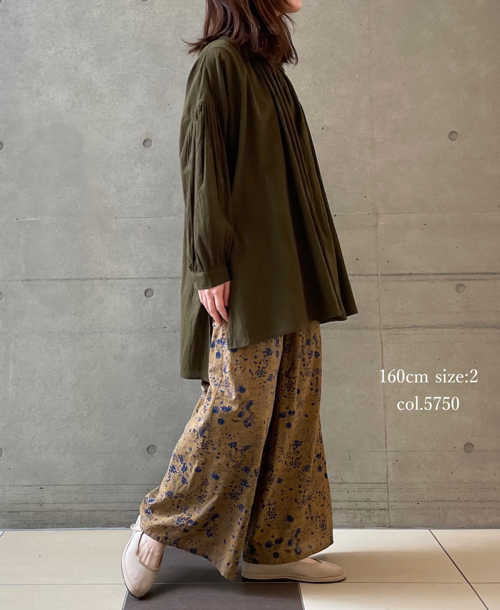 NSL25596(パンツ) 60s CAMBRIC FLOWER PRINT WIDE EASY PANTS
