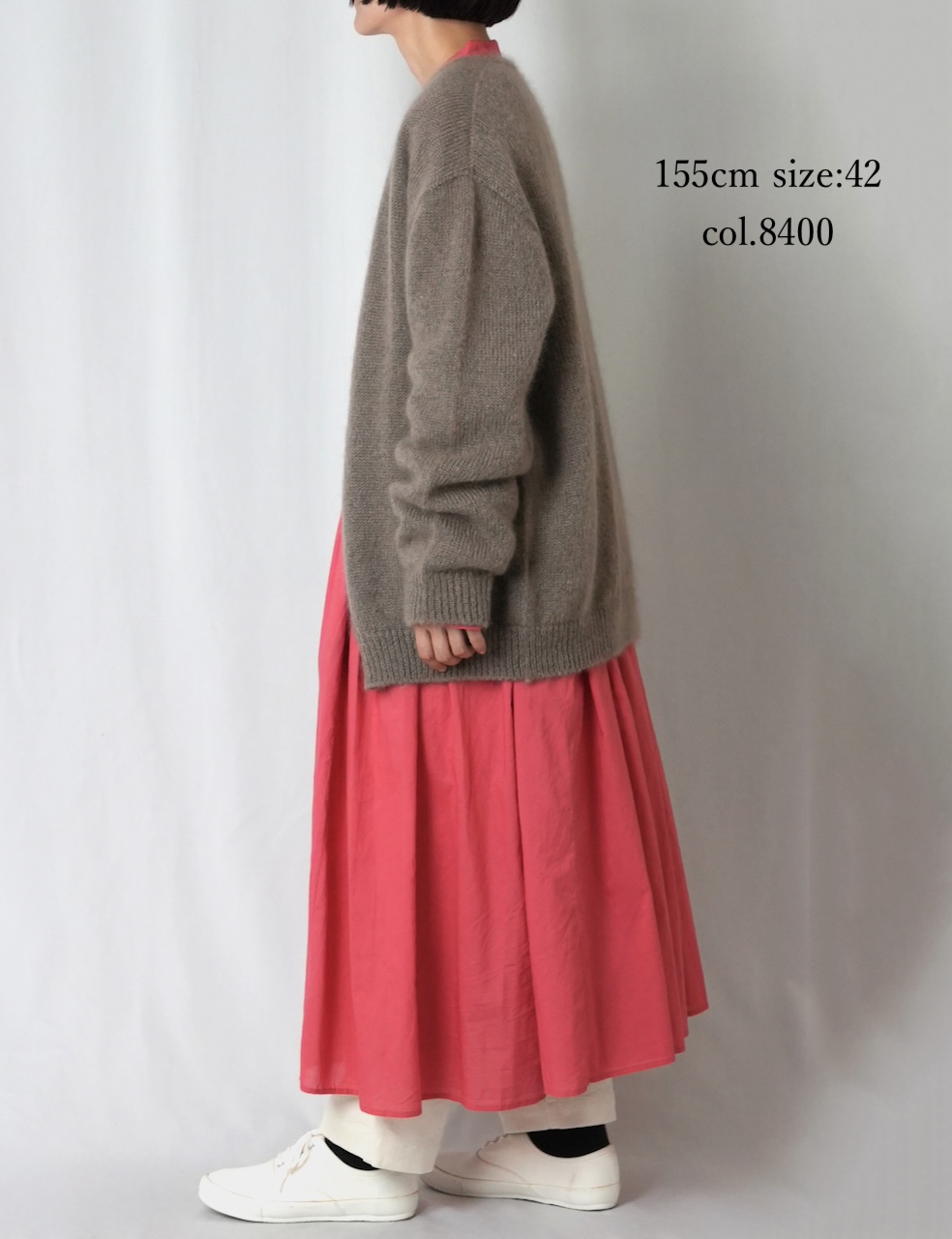 CHT2552(カーディガン) MOHAIR NO-BUTTON CARDIGAN