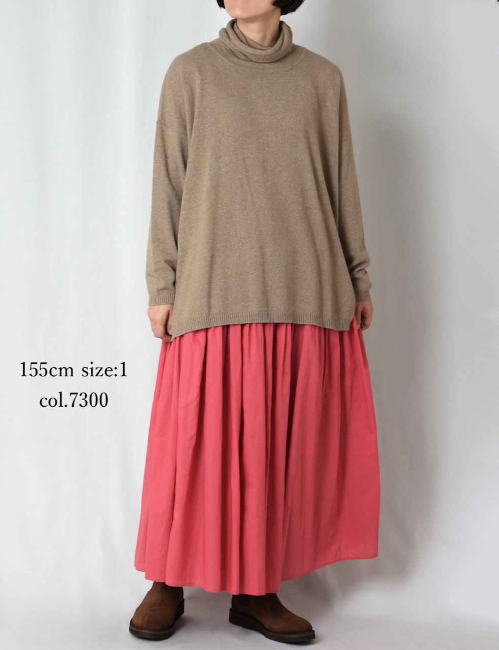 NMDS25525(スカート) 60s ORGANIC CAMBRIC PLAIN PINTUCK FLARED SKIRT