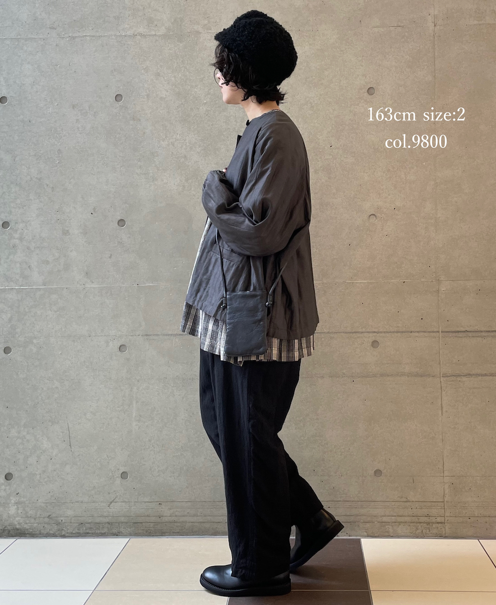 NMDS25542(ジャケット) QUILTED COTTON SILK RAGLAN STRING JACKET