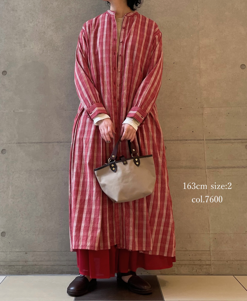 NMDS25545(スカート) PLAIN COTTON SILK RAJASTHAN TUCK GATHERED SKIRT WITH LINING