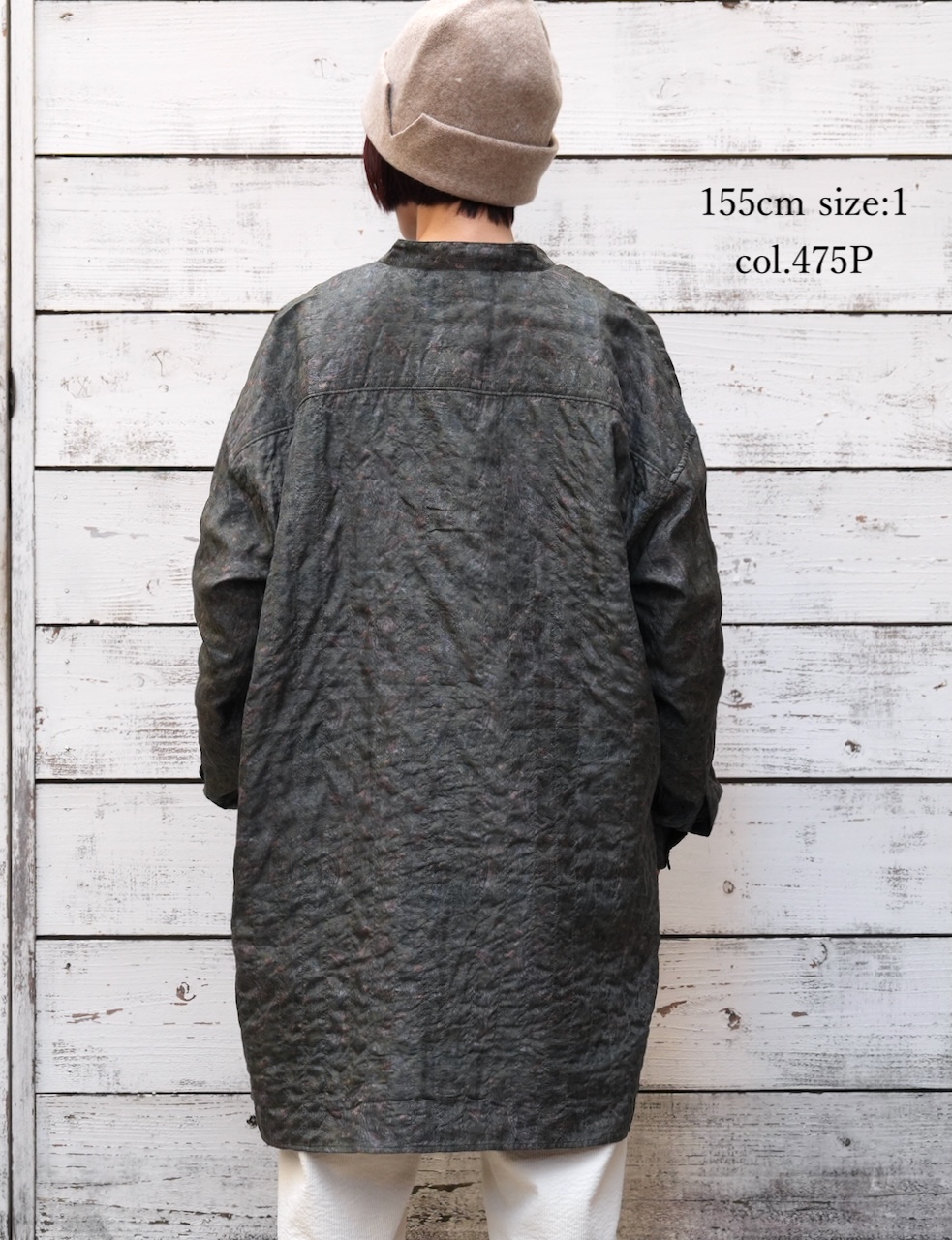NMDS25575(シャツ) STITCHED BANGALORE SILK PAISLEY PRINT BANDED COLLAR SHIRT
