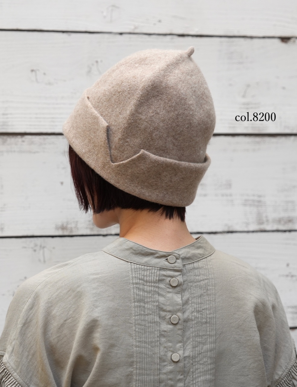 TNMDS1751 (帽子) TURN BACK FELT HAT