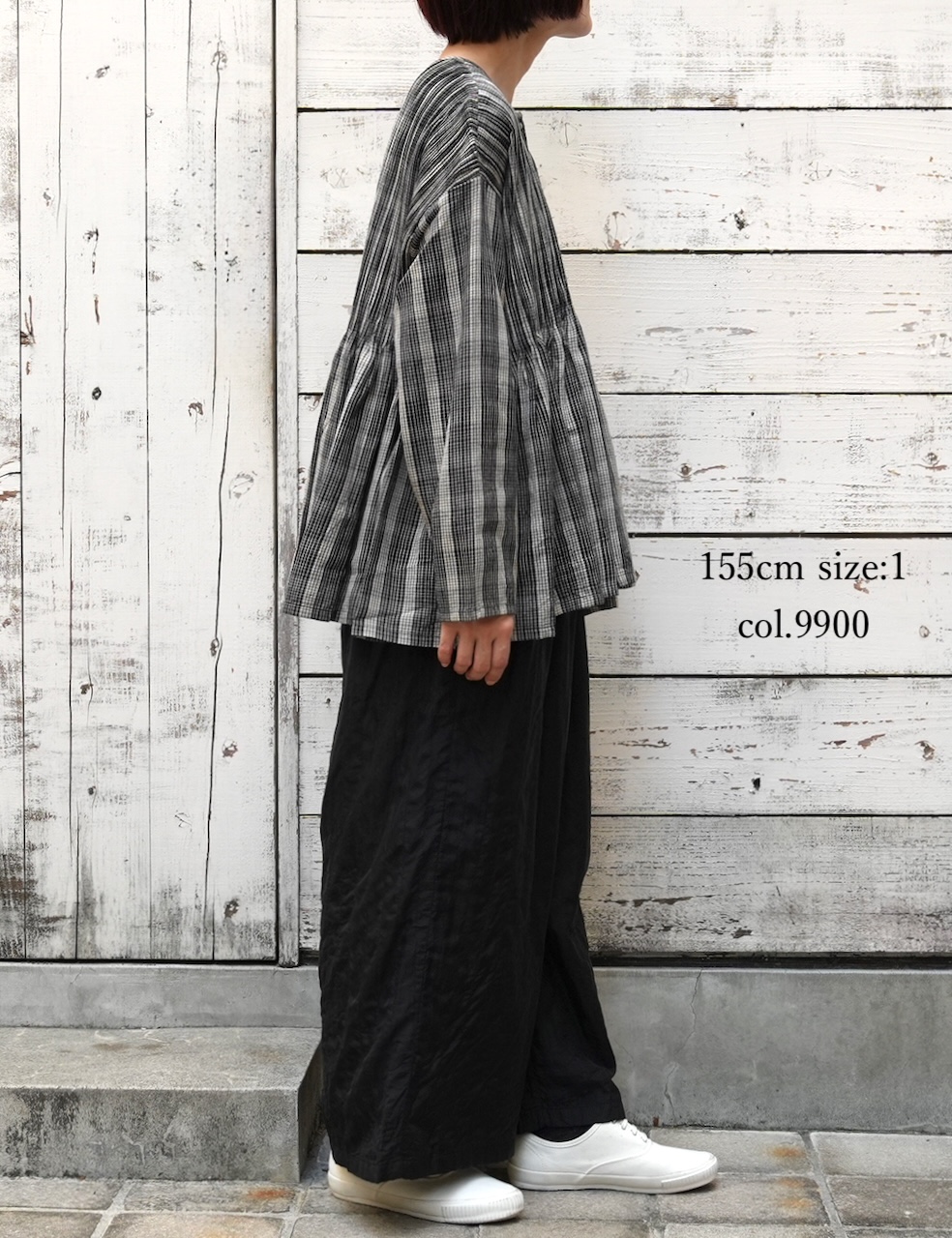 NMDS25584(パンツ) STITCHED BANGALORE SILK PLAIN EASY PANTS