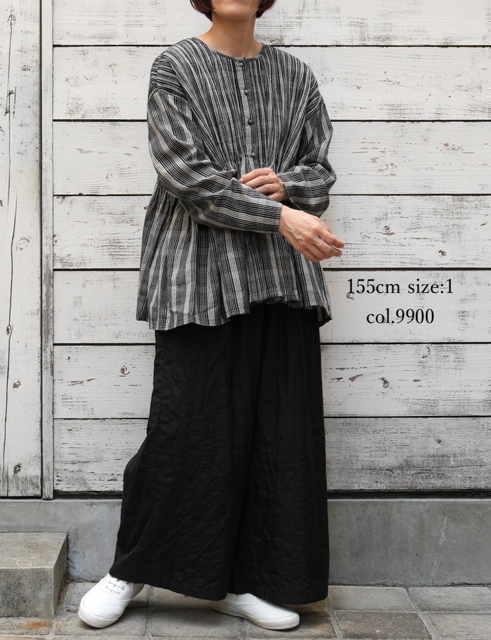 NMDS25584(パンツ) STITCHED BANGALORE SILK PLAIN EASY PANTS