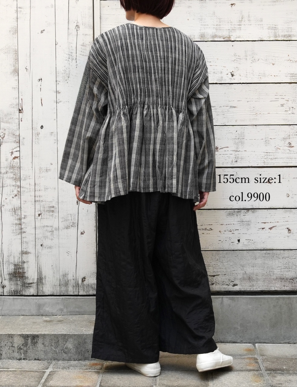 NMDS25584(パンツ) STITCHED BANGALORE SILK PLAIN EASY PANTS