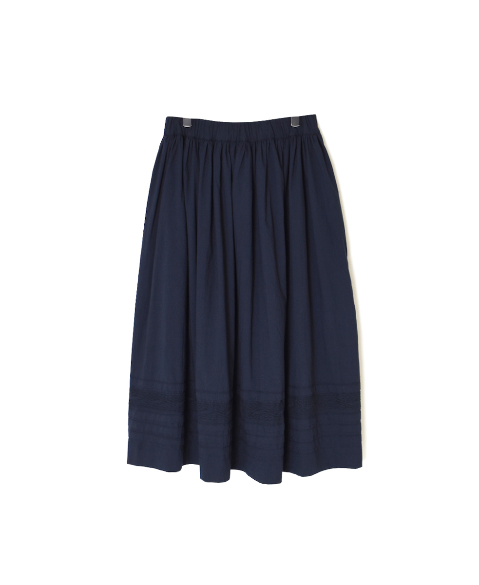 NSL25624(スカート) 60s CAMBRIC PLAIN WITH LACE GATHERED SKIRT
