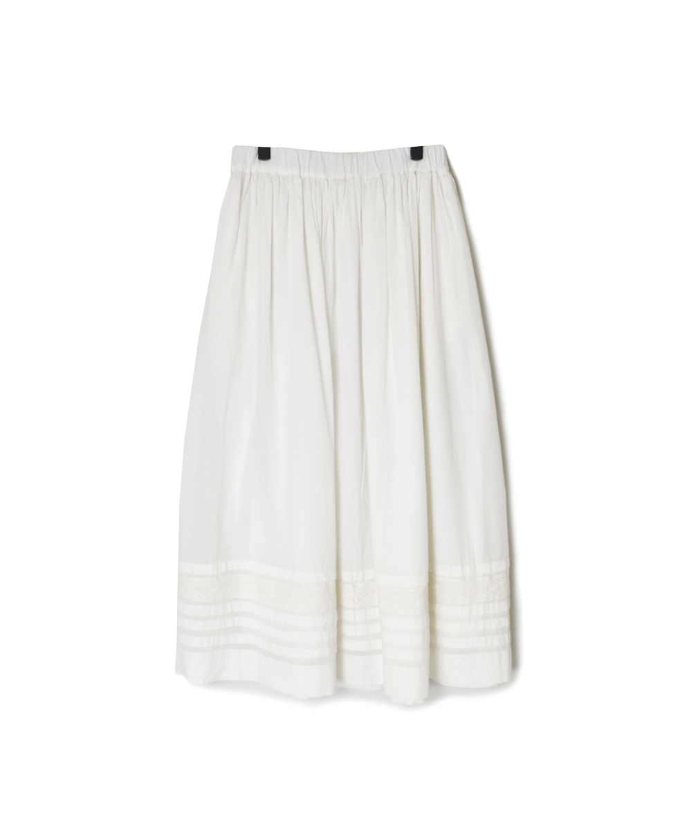 NSL25624(スカート) 60s CAMBRIC PLAIN WITH LACE GATHERED SKIRT
