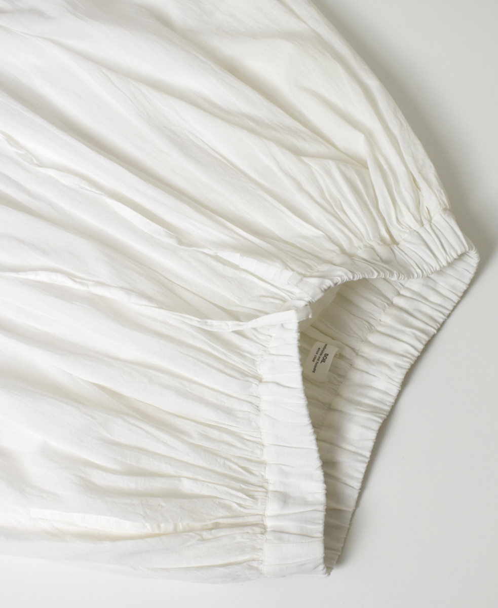 NSL25624(スカート) 60s CAMBRIC PLAIN WITH LACE GATHERED SKIRT