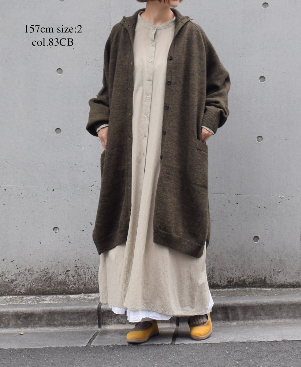 NSL25614(ワンピース) COTTON DOBIE DOT PATCHWORK BANDED COLLAR GATHERED SHIRT DRESS