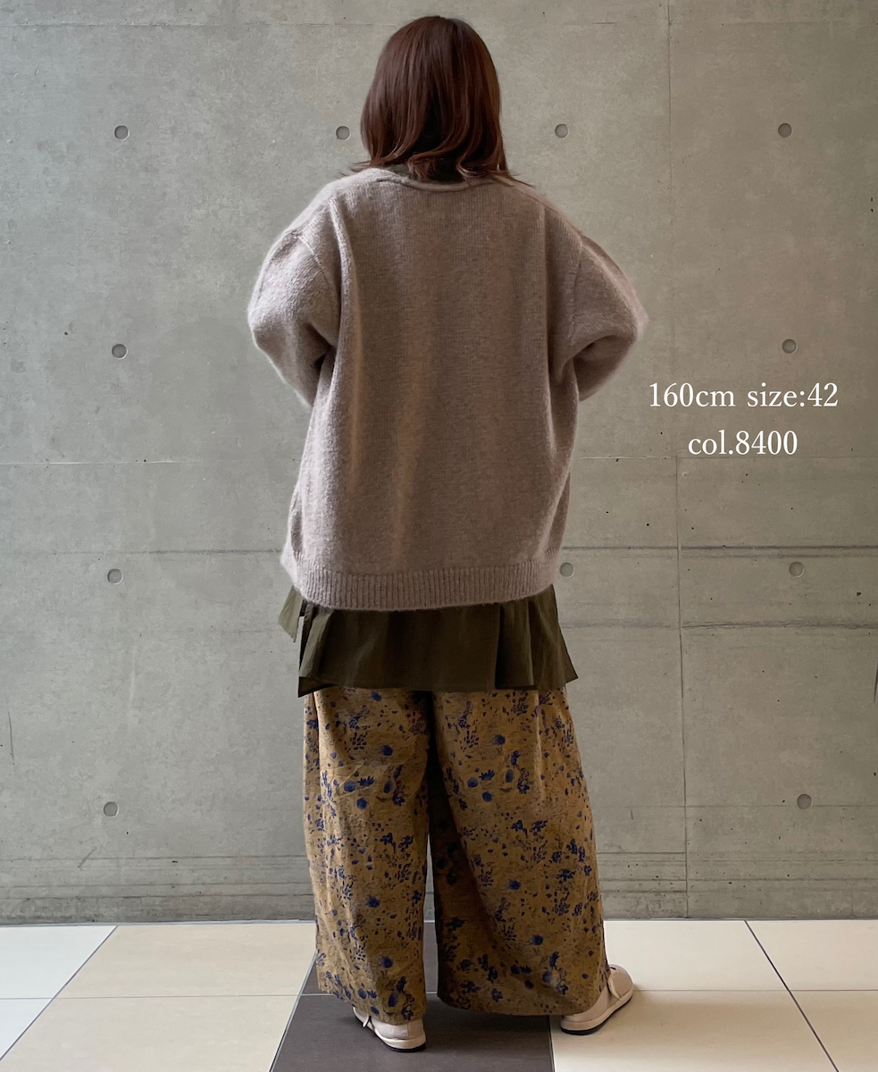 CHT2552(カーディガン) MOHAIR NO-BUTTON CARDIGAN