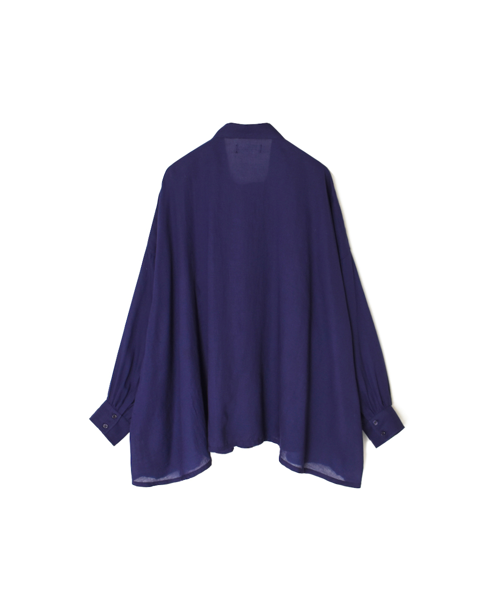 NSL25602(シャツ) 60s COTTON TWILL PLAIN TAI GATHERED FRONT SHIRT