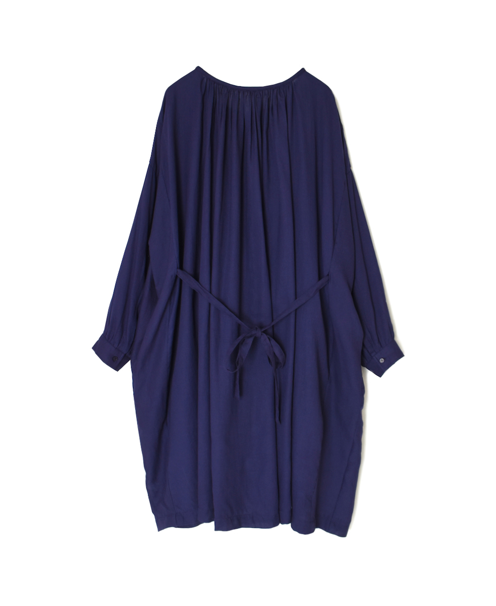 NSL25603(ワンピース) 60s COTTON TWILL PLAIN GATHERED SMOCK DRESS