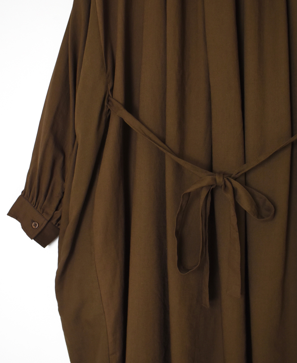 NSL25603(ワンピース) 60s COTTON TWILL PLAIN GATHERED SMOCK DRESS
