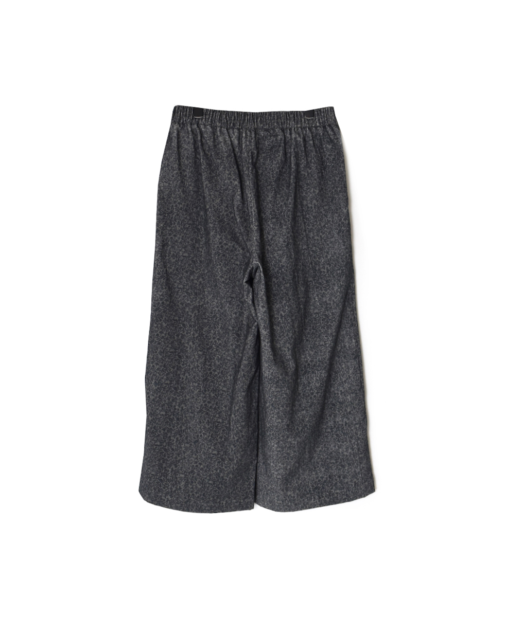 NSL25586(パンツ) CORDUROY SMALL FLOWER PRINT WIDE EASY PANTS