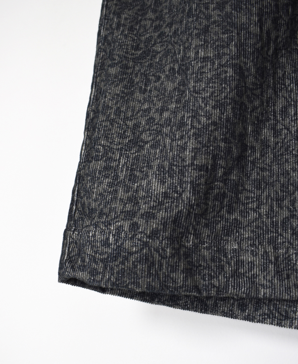 NSL25586(パンツ) CORDUROY SMALL FLOWER PRINT WIDE EASY PANTS
