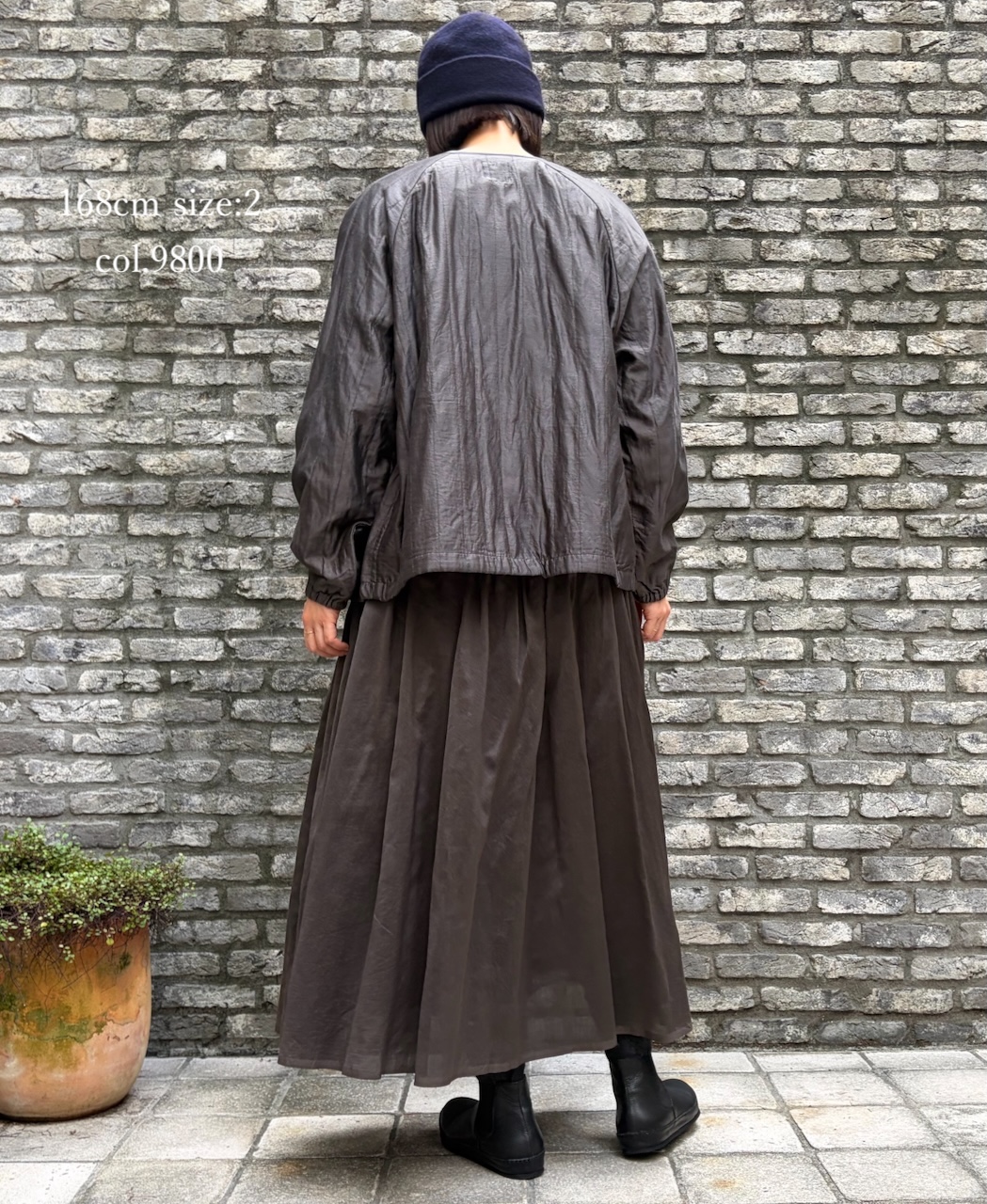 NMDS25542(ジャケット) QUILTED COTTON SILK RAGLAN STRING JACKET