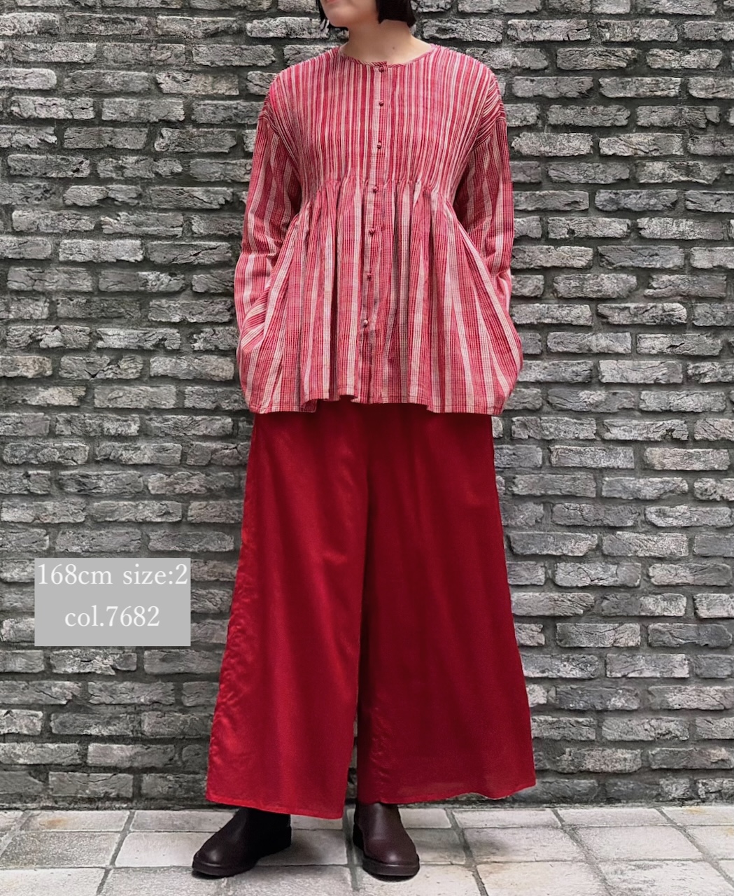 NMDS25546(パンツ) PLAIN COTTON SILK EASY PANTS