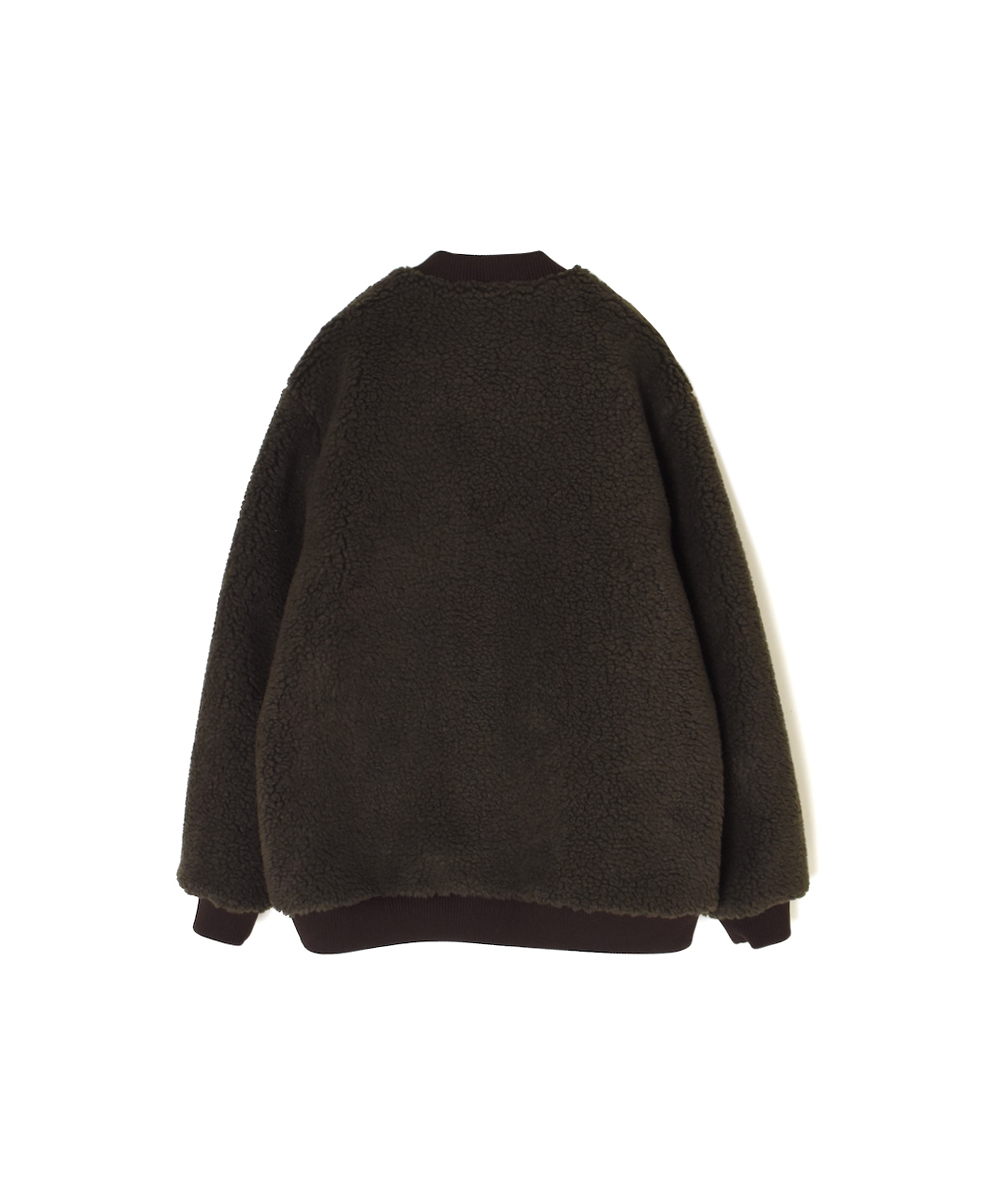 ADNAM2553(ジャケット) REVERSIBLE ZIP-UP FLEECE RIB COLLAR JACKET