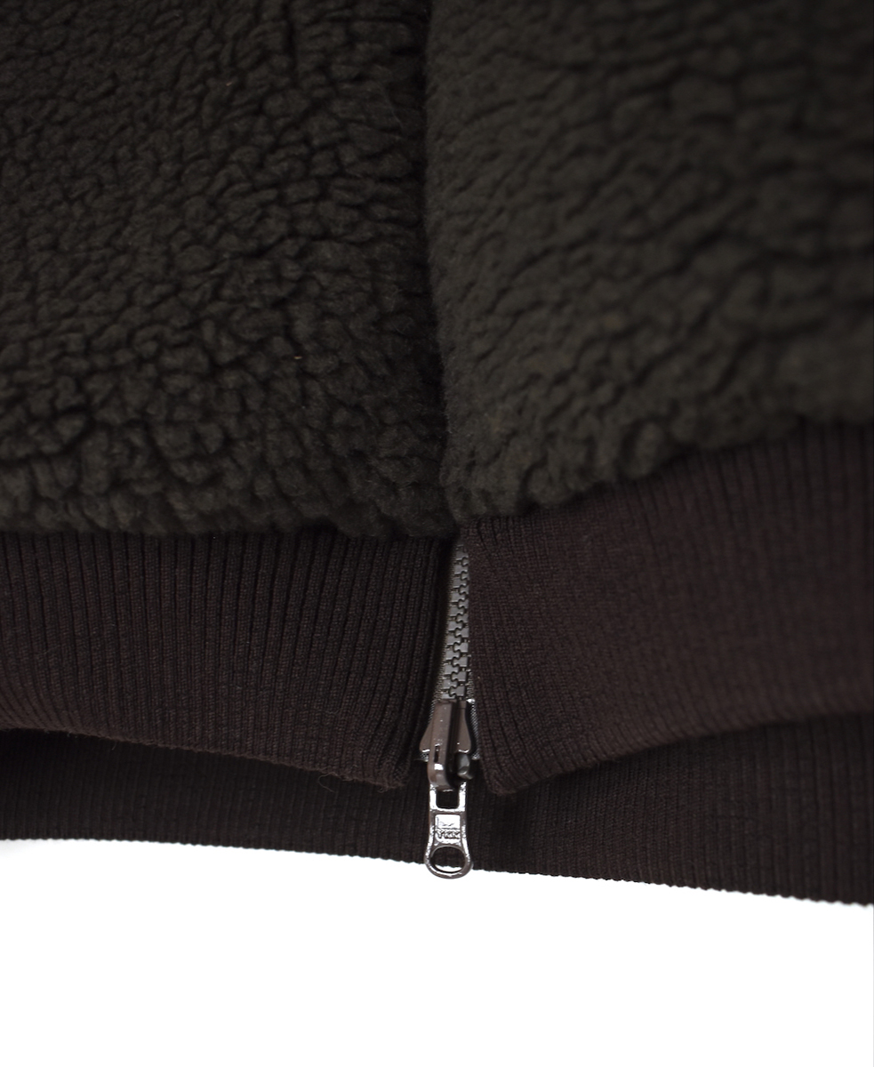 ADNAM2553(ジャケット) REVERSIBLE ZIP-UP FLEECE RIB COLLAR JACKET