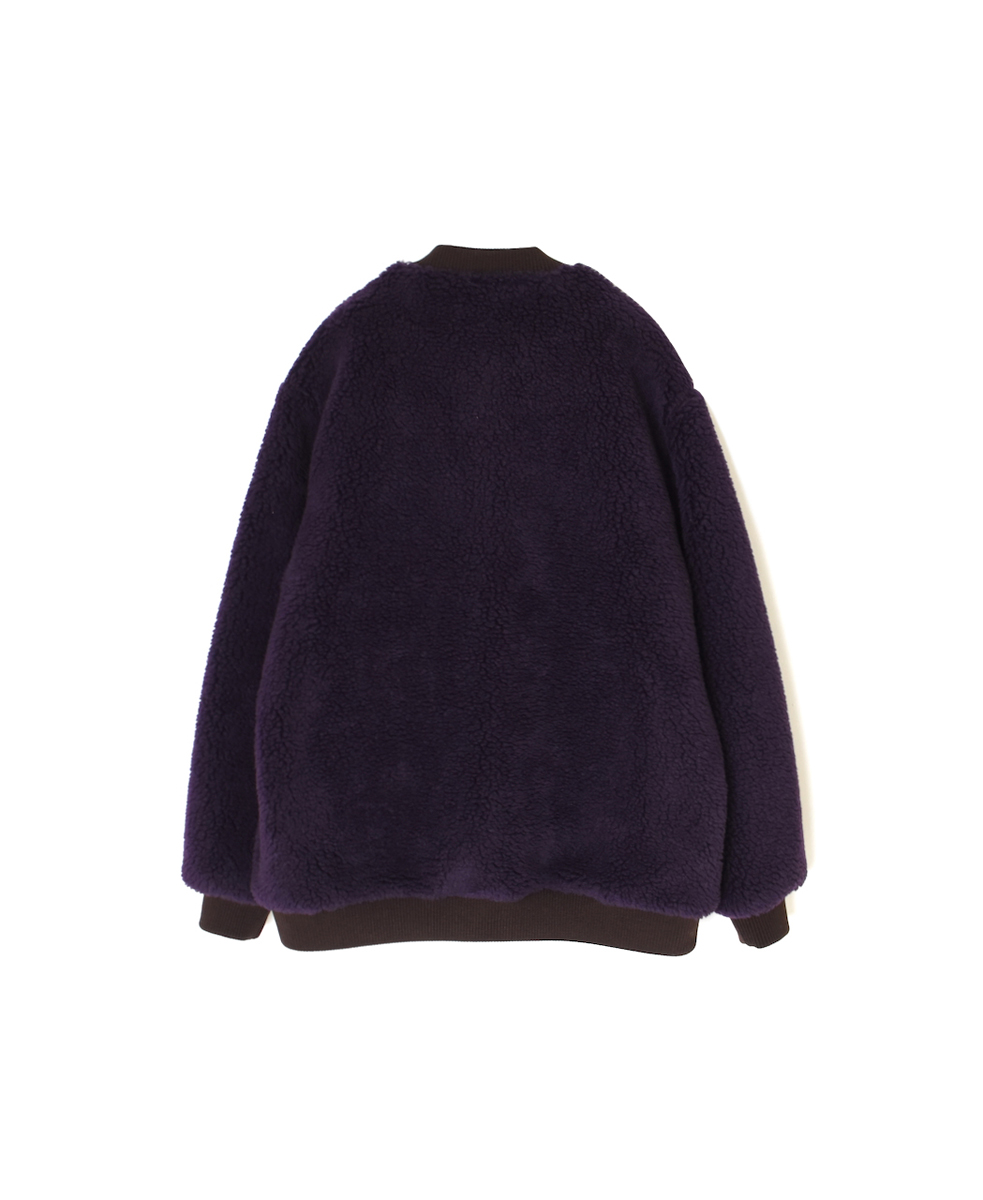 ADNAM2553(ジャケット) REVERSIBLE ZIP-UP FLEECE RIB COLLAR JACKET