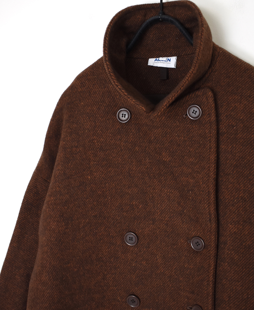PNAM2551P(コート) OVERSIZE MIDI PEA COAT WITH LINING