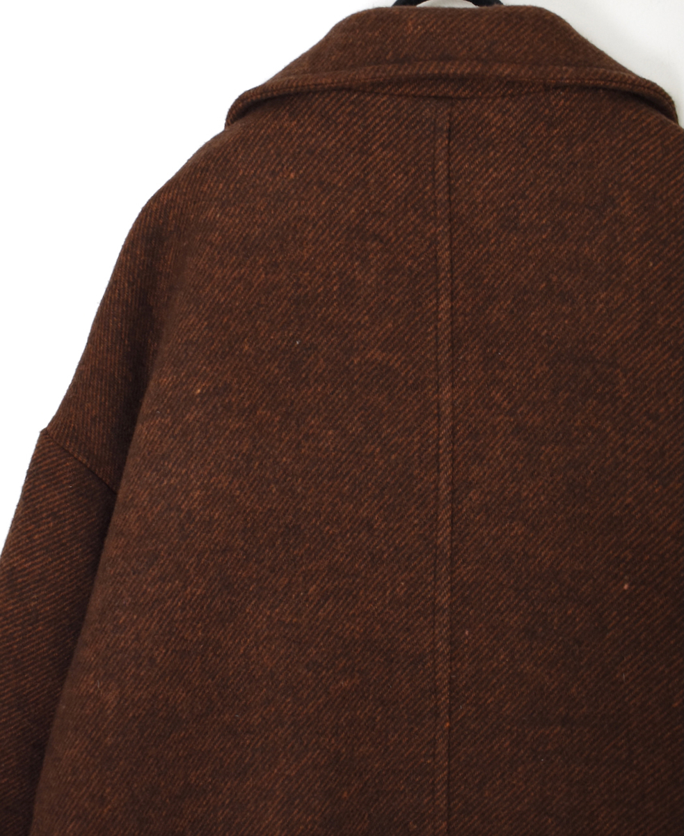 PNAM2551P(コート) OVERSIZE MIDI PEA COAT WITH LINING